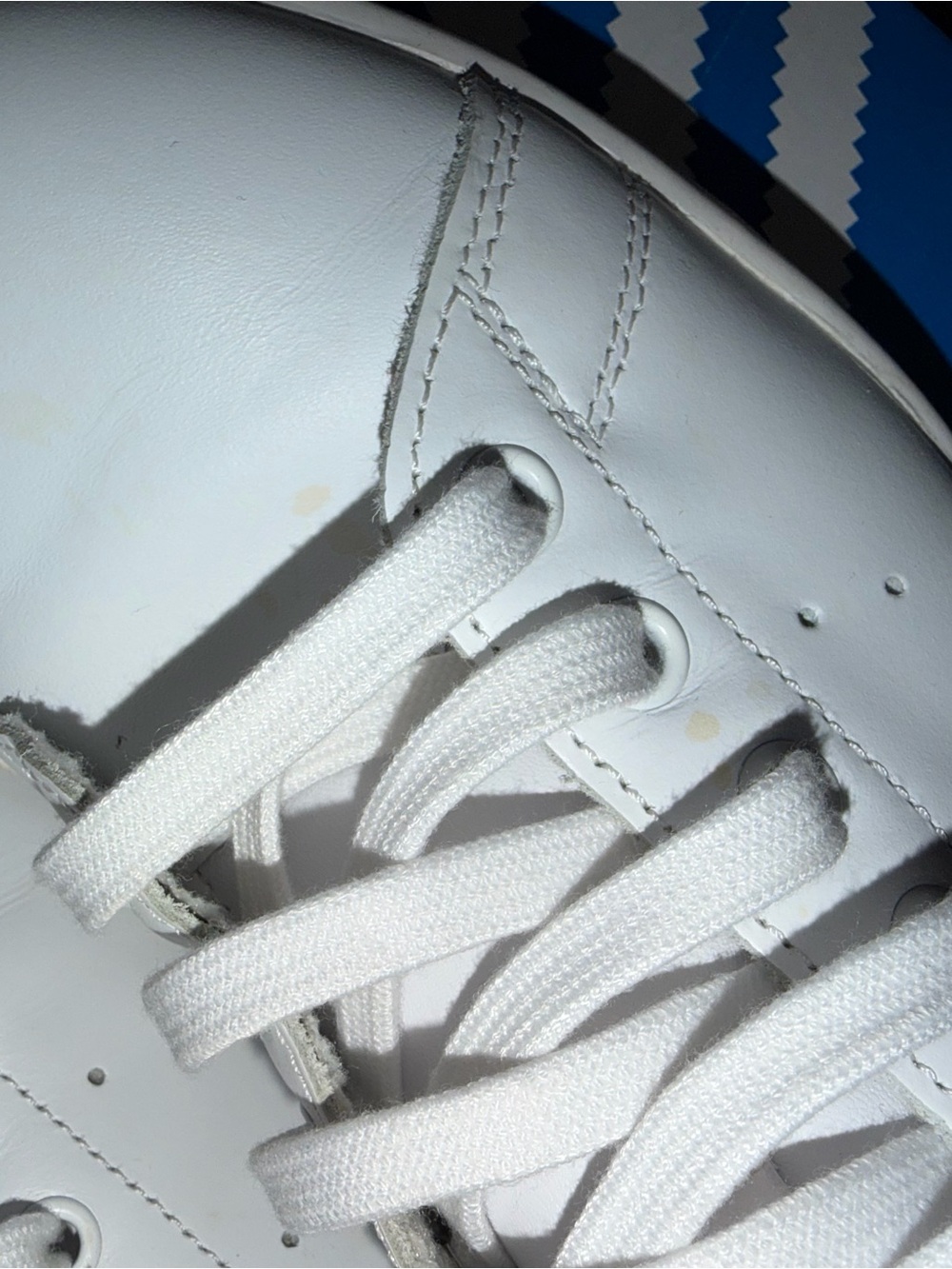 adidas White Stan Smith Classic Leather Sneakers - Picture 8 of 15